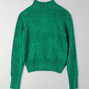 Aritzia Wilfred Corteta Sweater Sz XS Green NWT